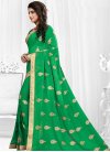 Faux Georgette Booti Work Traditional Saree - 1