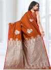 Jacquard Silk Thread Work Classic Saree - 2