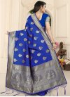 Banarasi Silk Thread Work Trendy Saree - 2