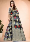 Woven Work Banarasi Silk Designer Contemporary Saree - 2