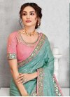 Embroidered Work Contemporary Saree - 1