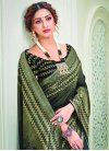 Olive and Teal Designer Contemporary Style Saree For Festival - 1