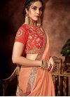 Embroidered Work Brocade Classic Saree For Ceremonial - 1