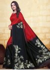 Black and Red Classic Saree - 2