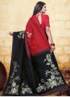 Black and Red Classic Saree - 1