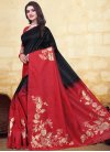Black and Red Designer Contemporary Style Saree - 2
