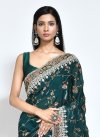 Satin Silk Designer Contemporary Style Saree - 4