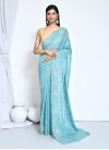 Crepe Silk Sequins Work Trendy Classic Saree - 1
