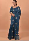 Silk Blend Designer Contemporary Saree - 1