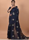 Silk Blend Traditional Designer Saree For Casual - 1