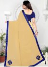 Beads Work Faux Chiffon Classic Saree For Ceremonial - 2