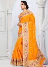 Embroidered Work Traditional Saree - 1