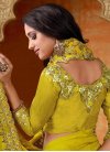 Embroidered Work Satin Silk Trendy Classic Saree - 2