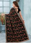 Embroidered Work Faux Georgette Classic Saree - 1