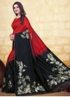Woven Work Black and Red Trendy Classic Saree - 2