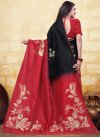 Black and Red Woven Work Designer Contemporary Saree - 2