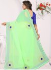 Stone Work Blue and Mint Green Designer Traditional Saree - 2