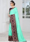 Embroidered Work Jacquard Silk Traditional Designer Saree - 1