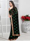 Faux Georgette Beads Work Traditional Designer Saree - 1