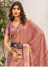 Print Work Art Silk Trendy Classic Saree For Ceremonial - 1