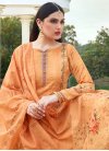Cotton Silk Palazzo Style Pakistani Salwar Suit For Festival - 1