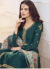 Embroidered Work Designer Palazzo Suit - 1