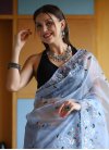 Embroidered Work Contemporary Style Saree For Ceremonial - 3