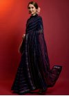 Georgette Embroidered Work Contemporary Style Saree - 1