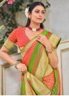 Brasso Mint Green and Red Traditional Designer Saree - 1