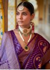 Weaving Print Work Banarasi Silk Trendy Saree For Ceremonial - 1