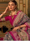 Grey and Hot Pink Trendy Saree For Ceremonial - 1