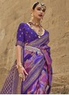 Purple and Violet Traditional Designer Saree - 1