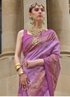 Silk Blend Designer Traditional Saree For Festival - 2