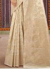 Woven Work Linen Trendy Classic Saree - 2