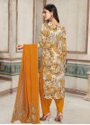 Crepe Silk Trendy Patiala Salwar Suit - 1