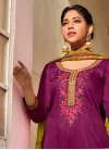 Embroidered Work Pant Style Pakistani Salwar Kameez For Casual - 1