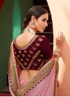 Embroidered Work Organza Designer Contemporary Style Saree For Ceremonial - 1
