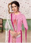 Embroidered Work Cotton Silk Pant Style Pakistani Salwar Kameez - 2