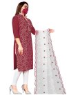 Bandhej Print Work Cotton Trendy Churidar Salwar Suit - 1