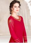 Embroidered Work Faux Georgette Long Length Pakistani Salwar Suit - 1