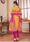 Woven Work Pant Style Designer Salwar Suit - 2