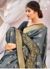 Jacquard Silk Woven Work Designer Contemporary Saree - 1