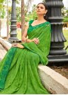 Faux Georgette Lace Work Traditional Designer Saree - 1