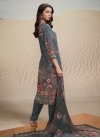 Digital Print Work Crepe Silk Designer Straight Salwar Suit - 2