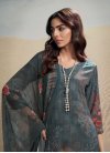 Digital Print Work Crepe Silk Designer Straight Salwar Suit - 1