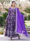 Embroidered Work Readymade Floor Length Gown - 3