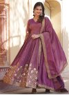 Viscose Embroidered Work Readymade Designer Gown - 2
