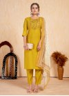Silk Blend Readymade Salwar Suit - 1