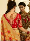 Orange and Red Contemporary Style Saree - 2