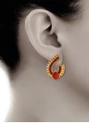 Dignified Alloy Gold Rodium Polish Earrings - 1